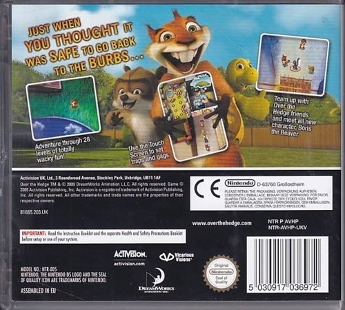 Dreamworks Over the Hedge Hammy Goes Nuts - Nintendo DS (A Grade) (Genbrug)